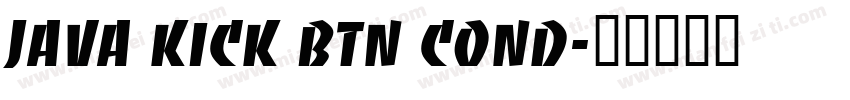 Java Kick BTN Cond字体转换